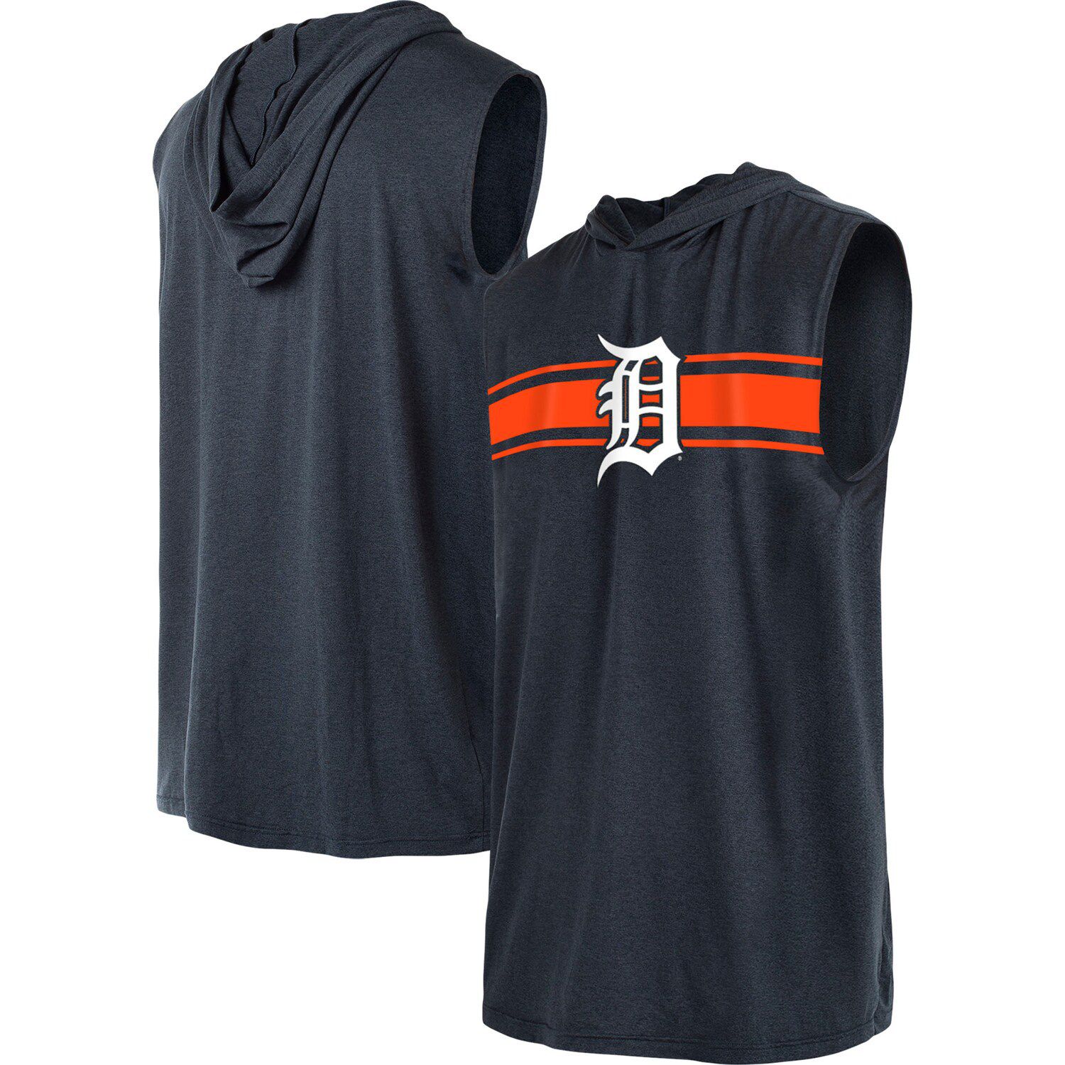 Men's Detroit Tigers Nike Heathered Gray Full-Zip Hoodie