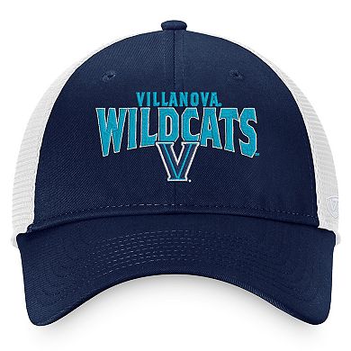 Men's Top of the World Navy/White Villanova Wildcats Breakout Trucker Snapback Hat