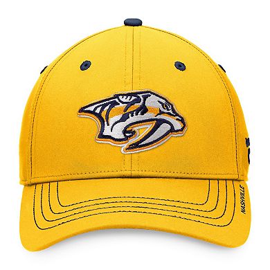 Men's Fanatics Branded Gold Nashville Predators Authentic Pro Rink Flex Hat