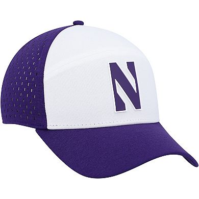 Men's Under Armour White Northwestern Wildcats Laser Performance Snapback Hat