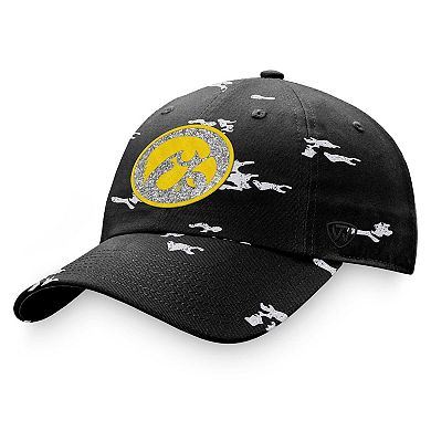 Women's Top of the World Black Iowa Hawkeyes OHT Military Appreciation Betty Adjustable Hat