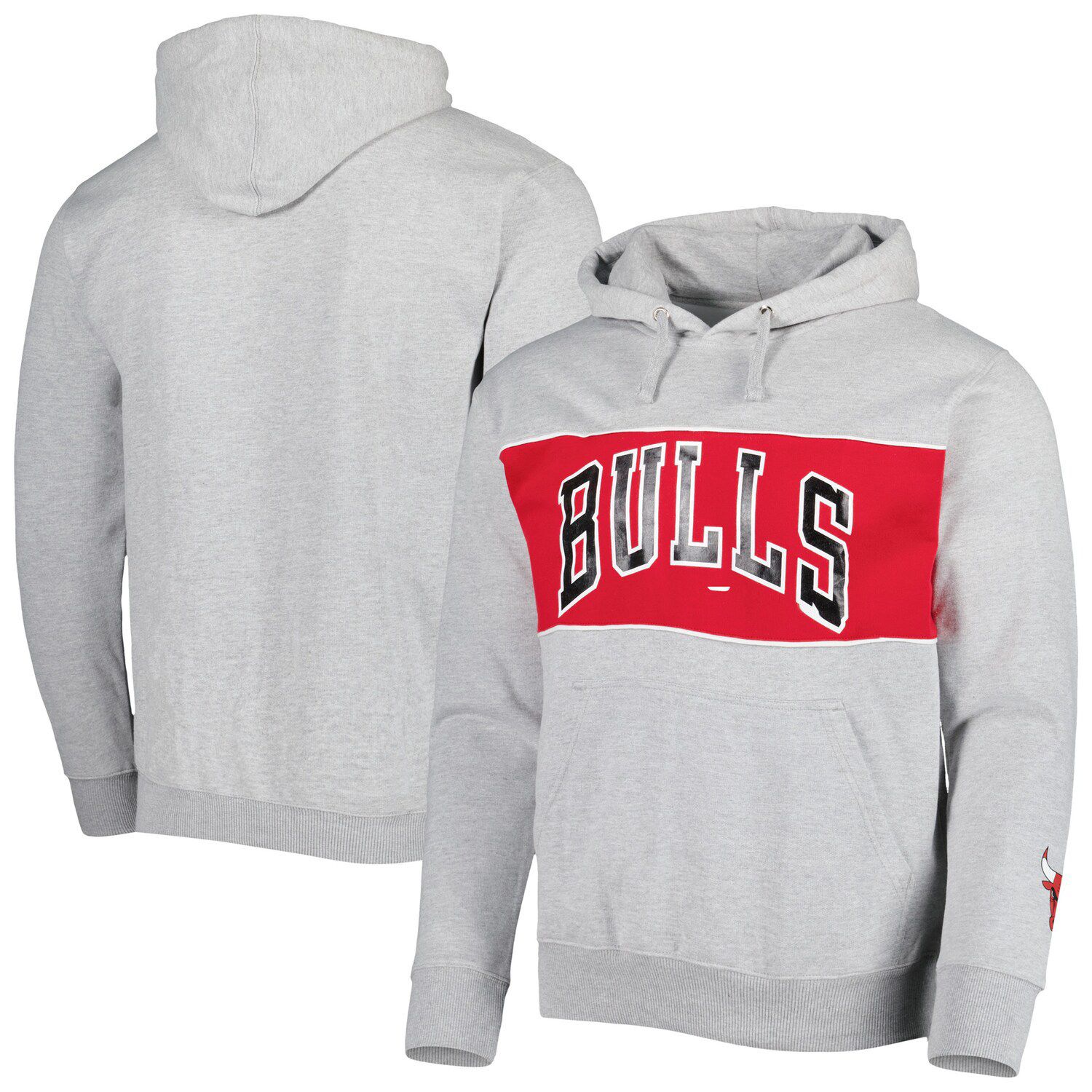 Men's Nike Black Chicago Bulls Courtside Versus Stitch Split Pullover Hoodie Size: Small