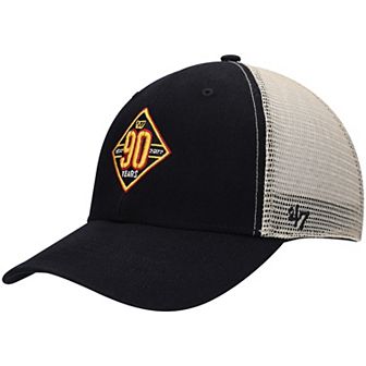 Men's '47 Black/Natural Washington Commanders 90th Season MVP Trucker Snapback Hat