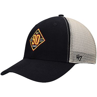 Men's '47 Black/Natural Washington Commanders 90th Season MVP Trucker Snapback Hat