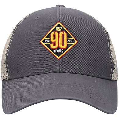 Men's '47 Charcoal/Natural Washington Commanders 90th Season MVP Trucker Snapback Hat