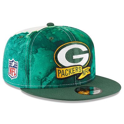Men s New Era Green Bay Packers 2022 Sideline 9FIFTY Ink Dye Snapback Hat