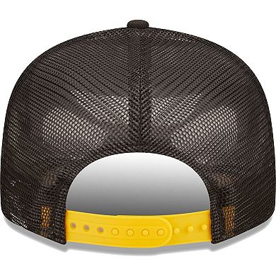 Men's New Era Black Pittsburgh Pirates Patriot Trucker 9FIFTY Snapback Hat
