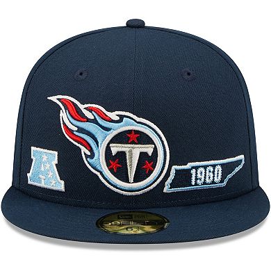 Men's New Era Navy Tennessee Titans Identity 59FIFTY Fitted Hat