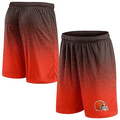 Men's Fanatics Branded Brown/Orange Cleveland Browns Ombre Shorts