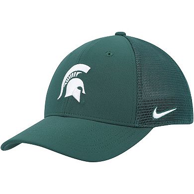 Men's Nike Green Michigan State Spartans Legacy91 Meshback Swoosh Performance Flex Hat