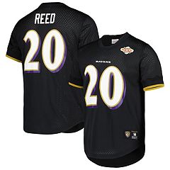 Men's Mitchell & Ness Ed Reed Black Baltimore Ravens Legacy Replica Jersey