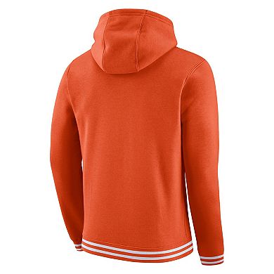 Men's Nike Orange Clemson Tigers Sketch Retro Pullover Hoodie