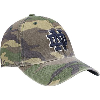 Men s 47 Camo Notre Dame Fighting Irish Clean Up Core Adjustable Hat