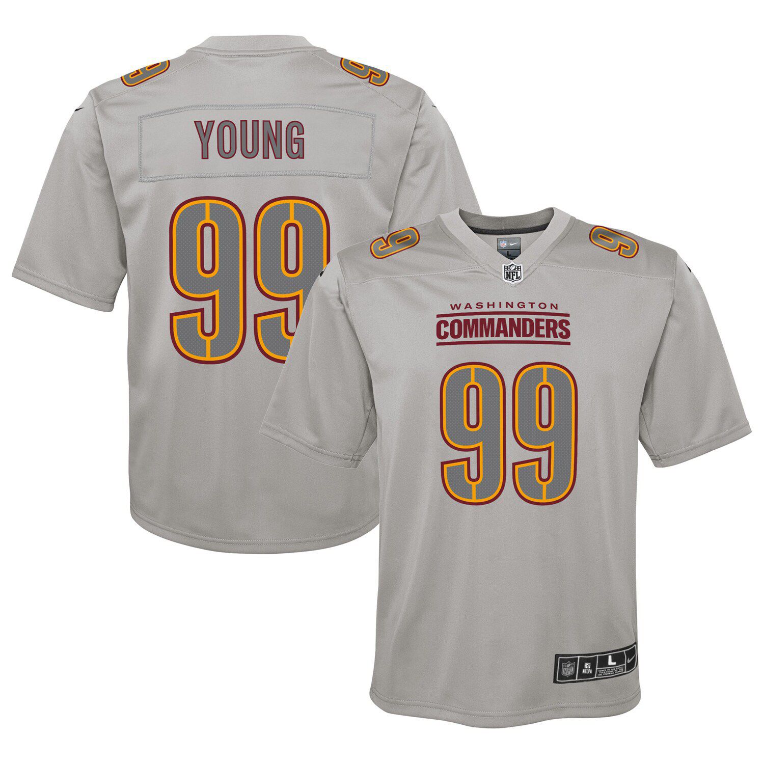 Chase Young Washington Commanders Youth Mainliner Player Name & Number  T-Shirt - Burgundy