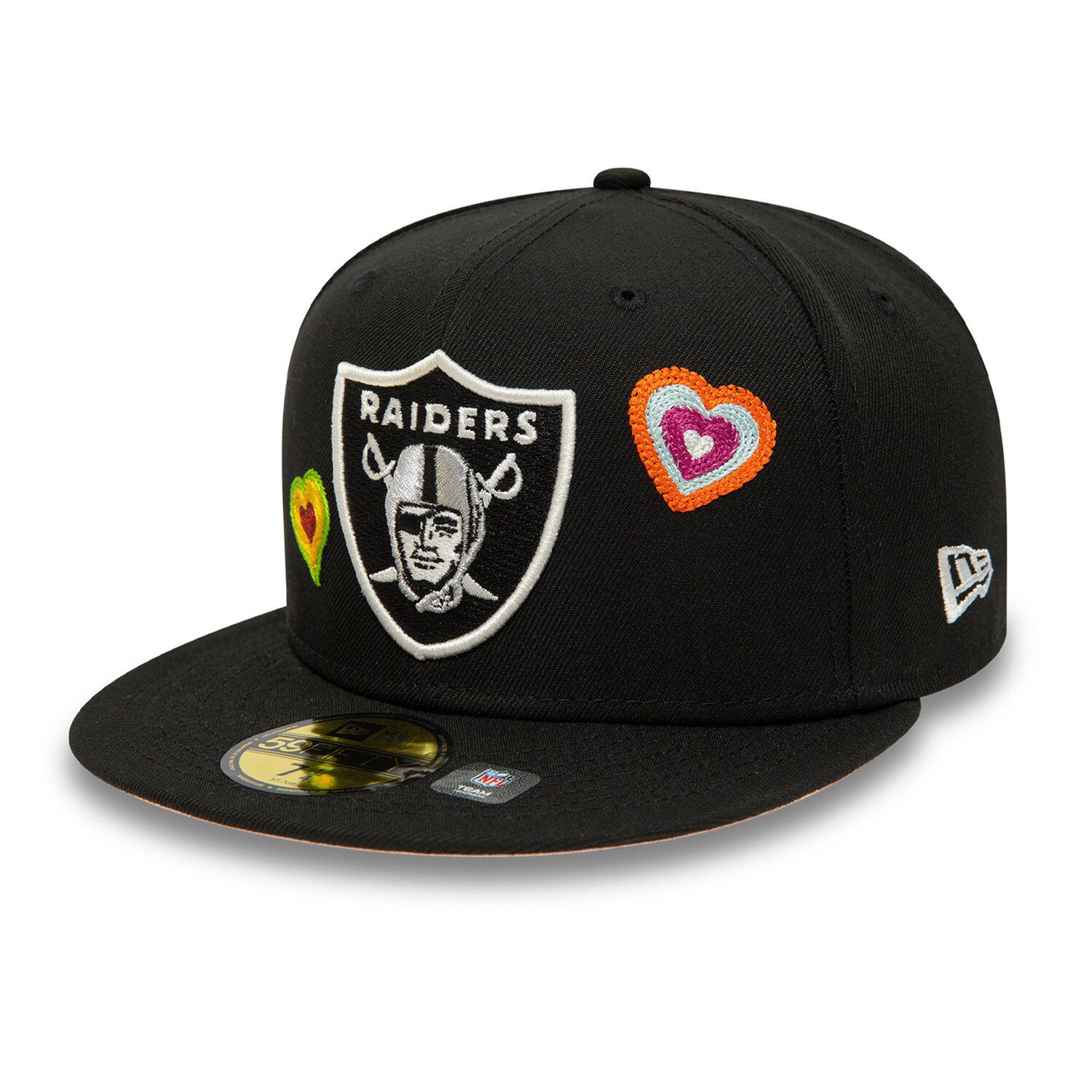 Men's New Era Cream/Black Las Vegas Raiders 2023 Sideline Historic 59FIFTY Fitted Hat