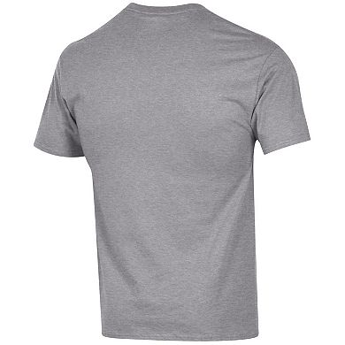 Men's Champion Heathered Gray Texas Longhorns Runnin' Horns T-Shirt