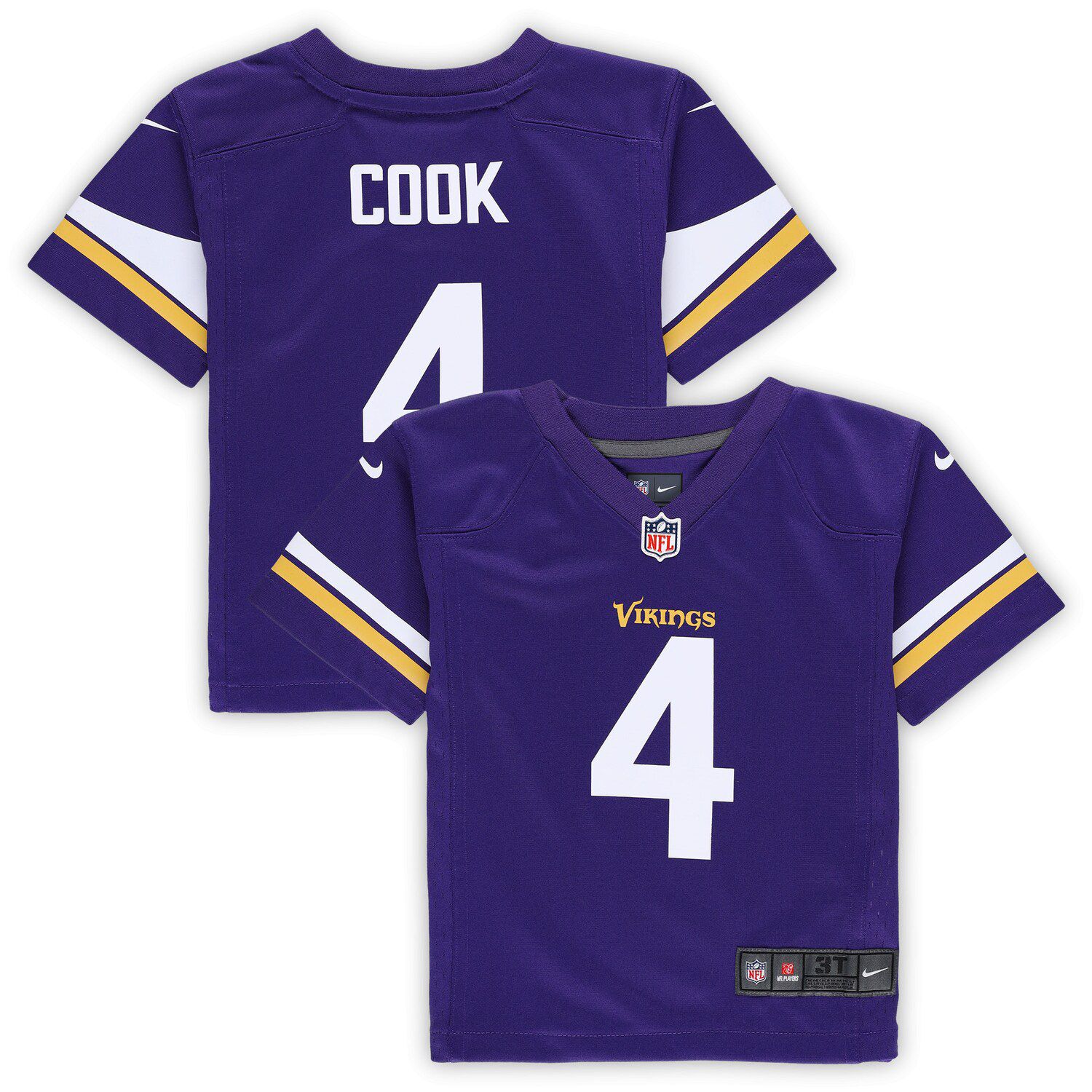 Youth Nike Dalvin Cook Gold Minnesota Vikings Team Inverted Game Jersey