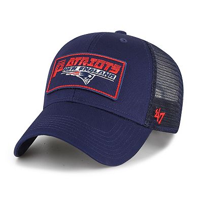 Youth '47 Navy New England Patriots Levee MVP Trucker Adjustable Hat