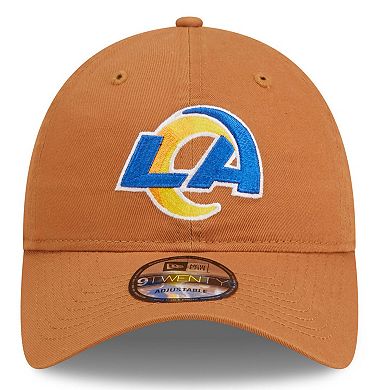 Men's New Era Brown Los Angeles Rams Core Classic 2.0 9TWENTY Adjustable Hat