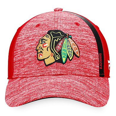 Men's Fanatics Branded Red Chicago Blackhawks Defender Flex Hat