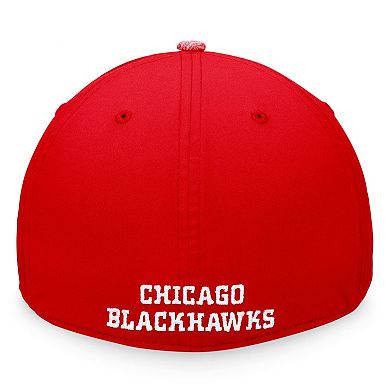 Men's Fanatics Branded Red Chicago Blackhawks Defender Flex Hat