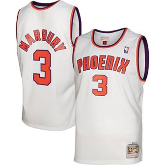 Men's Mitchell & Ness Stephon Marbury White Phoenix Suns 2002-03 Hardwood Classics Swingman Jersey
