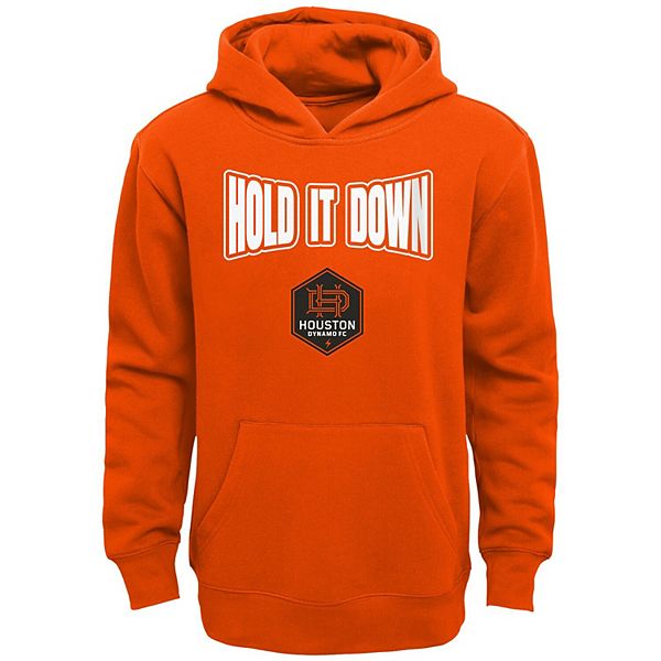 Youth Orange Houston Dynamo FC Draft Pick Pullover Hoodie