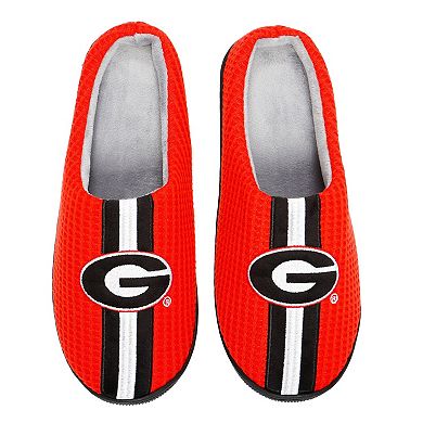 Men's FOCO Red Georgia Bulldogs Team Stripe Memory Foam Slide Slippers