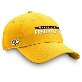 Men's Fanatics Branded Gold Nashville Predators Authentic Pro Rink Adjustable Hat