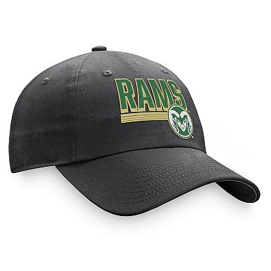 Men's Top of the World Charcoal Colorado State Rams Slice Adjustable Hat