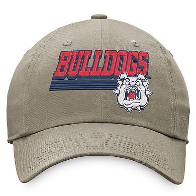 Men's Top of the World Khaki Fresno State Bulldogs Slice Adjustable Hat