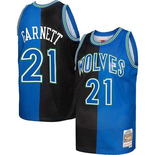 Mitchell & Ness Men's Minnesota Timberwolves Kevin Garnett Swingman Jersey Black Medium