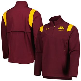 Men's Nike Maroon Minnesota Golden Gophers 2022 Coaches Sideline Quarter-Zip Top