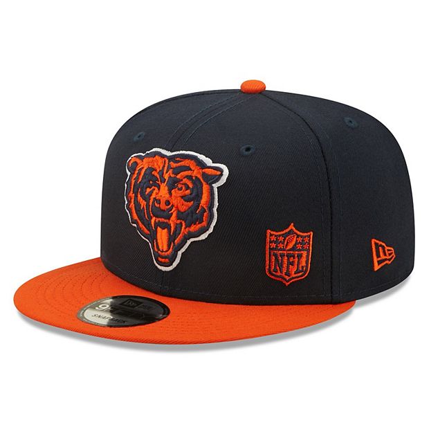 Men's Chicago Bears New Era White/Navy Retro 9FIFTY Snapback Hat