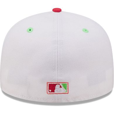 Men's New Era White/Coral Chicago White Sox 2003 MLB All-Star Game Strawberry Lolli 59FIFTY Fitted Hat