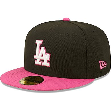 Men's New Era Black/Pink Los Angeles Dodgers 1981 World Series ...