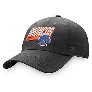 Men's Top of the World Charcoal Boise State Broncos Slice Adjustable Hat
