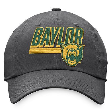 Men's Top of the World Charcoal Baylor Bears Slice Adjustable Hat
