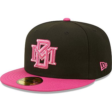 Men's New Era Black/Pink Milwaukee Brewers Passion 59FIFTY Fitted Hat