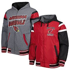 Men's G-III Sports by Carl Banks Red/Heather Gray St. Louis Cardinals Southpaw Reversible Raglan Hoodie Full-Zip Jacket Size: Medium