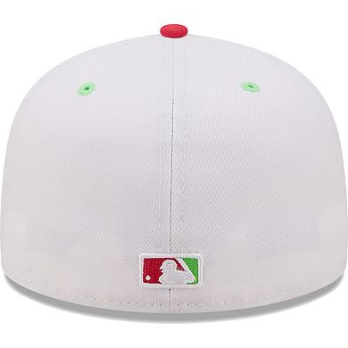 Men's New Era White/Coral Cleveland Guardians Primary Logo Strawberry ...