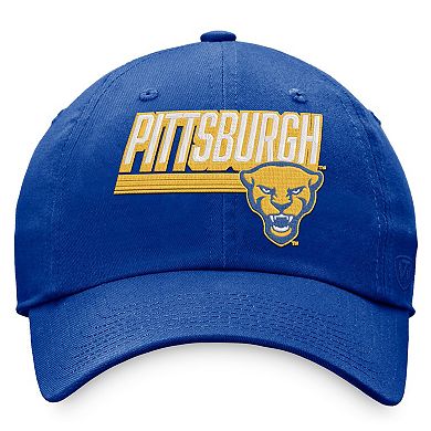 Men's Top of the World Royal Pitt Panthers Slice Adjustable Hat