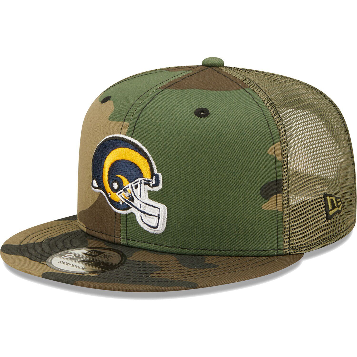 Men's '47 Royal Los Angeles Rams Highpoint Trucker Clean Up Snapback Hat