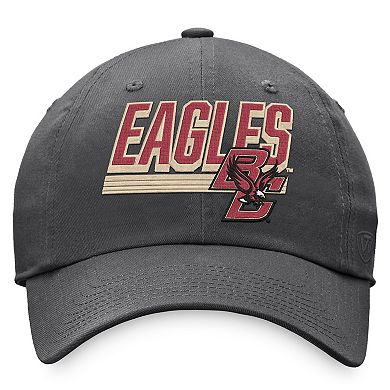 Men's Top of the World Charcoal Boston College Eagles Slice Adjustable Hat