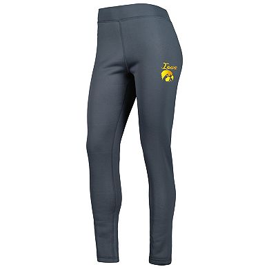 Women's Concepts Sport Charcoal Iowa Hawkeyes Upbeat Sherpa Leggings