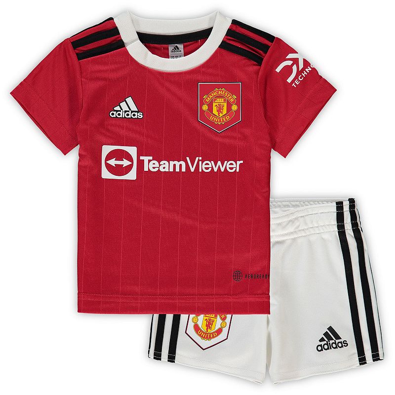 Infant adidas Red Manchester United 2022 Home Kit, Infant Unisex, Size: 6 M
