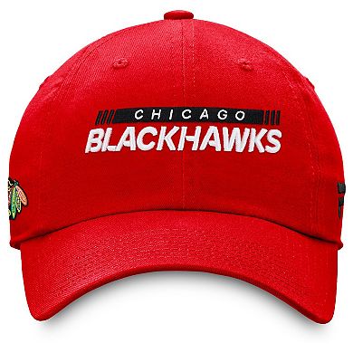 Men's Fanatics Branded Red Chicago Blackhawks Authentic Pro Rink Adjustable Hat