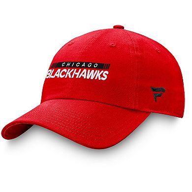 Men's Fanatics Branded Red Chicago Blackhawks Authentic Pro Rink Adjustable Hat