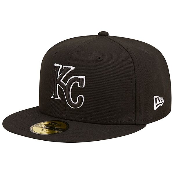 Men's New Era Kansas City Royals Black on Black Dub 59FIFTY Fitted Hat