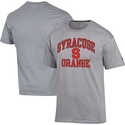 Men s Champion Heather Gray Syracuse Orange High Motor T Shirt